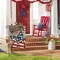 Patriotic 4th of July Garden Flag 12x18 Inch Double Sided Outside, American Stars and Stripes Welcome Wood Grain Yard Outdoor Decoration